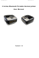 Zeux 3 inches Bluetooth Portable thermal printer User Manual