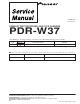 Pioneer PDR-W37 Service Manual