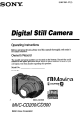 Sony MVC-CDZOO/CD300 Operating Instructions Manual