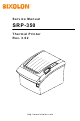 BIXOLON SRP-350 Service Manual