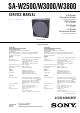Sony SA-W2500 Service Manual