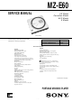 Sony MZ-E60 Service Manual