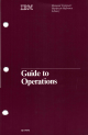IBM Personal Computer Manual To Operations