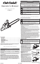 Cub Cadet CS511 Operator's Manual