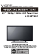 Viore LC55VFZ61 Operating Instructions Manual