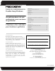 Fedders Room Air Conditioner Installation Instructions Manual