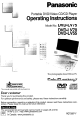 Panasonic PalmTheater DVD-LV75 Operating Instructions Manual