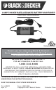 Black & Decker 2 AMP CHARGE RATE AUTOMATIC BATTERY MAINTAINER Instruction Manual
