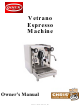 Chris Coffee Service Vetrano Owner's Manual