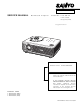 Sanyo PLC-SW30 Service Manual