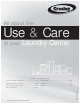 Crosley Laundry center Use & Care Manual