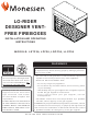 Monessen Hearth LO-RIDER LSTF36 Installation And Operating Instructions Manual