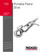 RIDGID 700 Operator's Manual