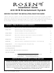 Rosen A10 Installation Manual