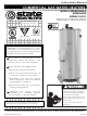 State Water Heaters SBD85500NE Instruction Manual