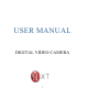 XT DIGITAL VIDEO CAMERA User Manual