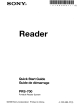 Sony PRS-700 Quick Start Manual