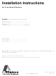 Alliance Laundry Systems Frontload Washers Installation Instructions Manual