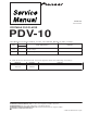Pioneer PDV-10 Service Schematics