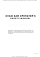 Husqvarna Chain Saw Operator's Safety & Operating Instruction Manual