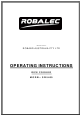 Robalec SW5400 Operating Instructions Manual