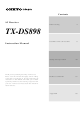 Onkyo Integra TX-DS898 Instruction Manual