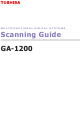 Toshiba GA-1200 Scanning Manual