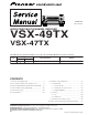 Pioneer VSX-49TX Service Manual