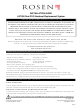 Rosen AV7000 Installation Manual