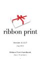 Ribbon print Printer Handbook
