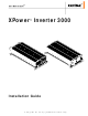 Xantrex XPower Inverter 3000 Installation Manual