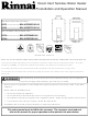 Rinnai REU‐VC2528FFUD‐US Installation And Operation Manual