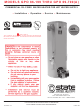 State Water Heaters GPO 86-199 Installation &  Operation Instruction