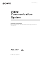 Sony PCS-1 Operating Instructions Manual