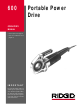RIDGID 600 Operator's Manual