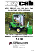 CozyCab JOHN DEERE 1400 Series Mounting Instructions