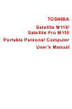Toshiba Satellite M110 User Manual