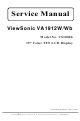 ViewSonic VA1912W Service Manual