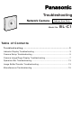 Panasonic BL-C1 Troubleshooting Manual