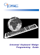 PSC Universal Keyboard Wedge Programming Manual