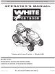 White Outdoor 606 Operator's Manual
