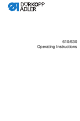 DURKOPP ADLER 610 Operating Instructions Manual