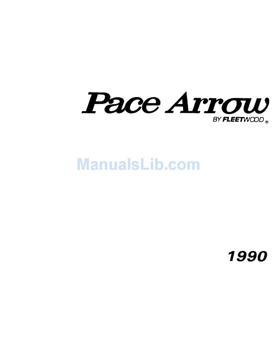 FLEETWOOD PACE ARROW USER MANUAL Pdf Download | ManualsLib