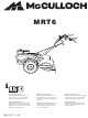 McCulloch MRT6 Instruction Manual