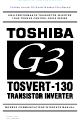 Toshiba TOSVERT-130 G3 Interface Manual