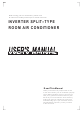 Midea INVERTER SPLIT TYPE ROOM AIR CONDITIONER User Manual