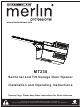 Chamberlain Merlin Professional MT230 Installation And Operating Instructions Manual