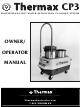 Thermax CP3 Owner's/Operator's Manual