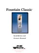 Pure Water Fountain Classic Installation And Owner's Manual