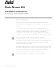 Avid Technology Rack-Mount Kit Installation Instructions Manual